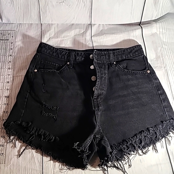 wild fable Pants - Wild Fable Highest Rise Shorts Size 4 Nlack Factory distressed Cut offs